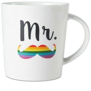 Pfaltzgraff Mr. & Mr. Mustache Mug - Set of 2